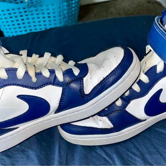 Nike Royal Blue and White High-Tops - Picture 2 of 5